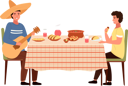 پیش‌نمایش فایل people-eating-mexican-food-9474977 از پک شام خانوادگی