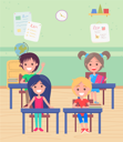 پیش‌نمایش فایل classroom-with-pupils-sitting-9531320 از پک بازگشت به مدرسه (مشکی)