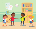 پیش‌نمایش فایل primary-school-kids-with-backpacks-in-classroom-9531330 از پک بازگشت به مدرسه (مشکی)