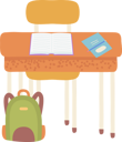 پیش‌نمایش فایل school-workplace-desk-with-chair-book-and-notebook-9531299 از پک بازگشت به مدرسه (مشکی)