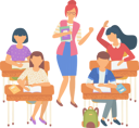 پیش‌نمایش فایل students-in-classroom-9531313 از پک بازگشت به مدرسه (مشکی)