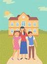 پیش‌نمایش فایل teacher-and-students-in-front-of-school-building-9531325 از پک بازگشت به مدرسه (مشکی)