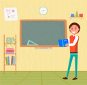 پیش‌نمایش فایل young-man-standing-in-front-of-school-board-9531322 از پک بازگشت به مدرسه (مشکی)