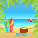 پیش‌نمایش فایل summer-vacation-at-beach-9522032 از پک بسته ساحل