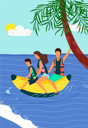پیش‌نمایش فایل happy-family-riding-on-inflatable-banana-on-sea-9554400 از پک افراد کسب‌وکار در ساحل