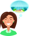 پیش‌نمایش فایل happy-woman-dreams-about-traveling-9554432 از پک افراد کسب‌وکار در ساحل