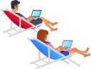پیش‌نمایش فایل pretty-pair-with-computers-9554421 از پک افراد کسب‌وکار در ساحل