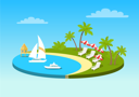 پیش‌نمایش فایل tropical-beach-on-sunny-9554391 از پک افراد کسب‌وکار در ساحل