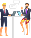 پیش‌نمایش فایل two-happy-businessmen-9554424 از پک افراد کسب‌وکار در ساحل