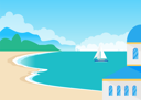 پیش‌نمایش فایل view-on-beautiful-sandy-beach-and-cute-seascape-9554433 از پک افراد کسب‌وکار در ساحل