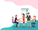 پیش‌نمایش فایل boss-giving-presentation-for-employees-9629998 از پک افراد کسب‌وکار