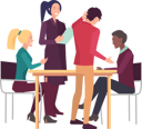پیش‌نمایش فایل business-colleagues-discussing-work-in-the-office-9629950 از پک افراد کسب‌وکار