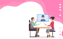 پیش‌نمایش فایل business-people-communicate-by-video-call-9629996 از پک افراد کسب‌وکار