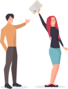 پیش‌نمایش فایل employees-hold-diploma-as-symbol-of-victory-in-business-9629986 از پک افراد کسب‌وکار