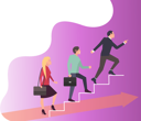 پیش‌نمایش فایل path-to-success-in-business-showing-people-running-up-concept-9629994 از پک افراد کسب‌وکار