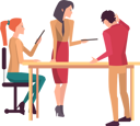 پیش‌نمایش فایل teammates-discussing-work-with-each-other-9629982 از پک افراد کسب‌وکار