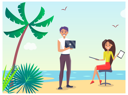 پیش‌نمایش فایل business-conference-at-beach-9588184 از پک مسافرت کسب‌وکار