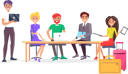 پیش‌نمایش فایل business-travelling-workers-9588197 از پک مسافرت کسب‌وکار