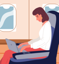 پیش‌نمایش فایل businesswoman-with-laptop-in-business-class-of-airplane-9588215 از پک مسافرت کسب‌وکار