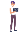 پیش‌نمایش فایل cheerful-stylish-man-with-laptop-9588202 از پک مسافرت کسب‌وکار