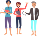 پیش‌نمایش فایل three-cheerful-employee-9588205 از پک مسافرت کسب‌وکار