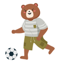 پیش‌نمایش فایل bear-playing-football-9612738 از پک حیوان دانش آموز
