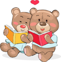 پیش‌نمایش فایل bears-read-book-9612743 از پک حیوان دانش آموز