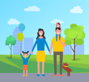 پیش‌نمایش فایل family-in-city-park-9608059 از پک افراد در پارک