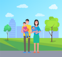 پیش‌نمایش فایل family-in-city-park-9608061 از پک افراد در پارک