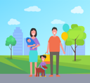 پیش‌نمایش فایل family-together-in-park-9608055 از پک افراد در پارک