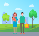 پیش‌نمایش فایل family-walking-in-park-9608064 از پک افراد در پارک
