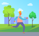 پیش‌نمایش فایل man-on-roller-skates-in-park-9608067 از پک افراد در پارک