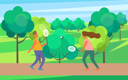 پیش‌نمایش فایل people-playing-badminton-in-public-park-9608073 از پک افراد در پارک