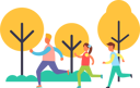پیش‌نمایش فایل people-running-in-park-9608047 از پک افراد در پارک