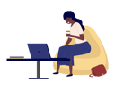 پیش‌نمایش فایل beautiful-business-woman-working-on-laptop-9622956 از پک افراد دفتر