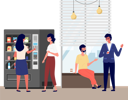 پیش‌نمایش فایل girls-buying-food-from-vending-machine-9622970 از پک افراد دفتر