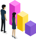پیش‌نمایش فایل office-workers-looking-at-growing-or-falling-graph-9718261 از پک تحلیل کسب‌وکار