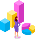 پیش‌نمایش فایل woman-standing-near-diagram-consisting-of-vertical-color-rectangular-bar-and-pie-chart-9718249 از پک تحلیل کسب‌وکار