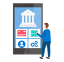 پیش‌نمایش فایل businessman-using-program-for-online-banking-9738397 از پک خدمات بانکی