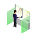 پیش‌نمایش فایل cash-register-in-bank-9738382 از پک خدمات بانکی