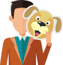 پیش‌نمایش فایل man-with-dog-mask-9762246 از پک ماسک حیوان