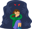 پیش‌نمایش فایل girl-tries-not-to-hear-monster-9792535 از پک بسته ترس