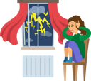 پیش‌نمایش فایل terrified-lady-shocked-by-thunder-9792543 از پک بسته ترس