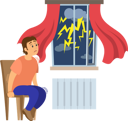 پیش‌نمایش فایل terrified-man-shocked-by-thunder-and-lightning-9792553 از پک بسته ترس
