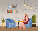پیش‌نمایش فایل female-breaktime-with-mug-in-coffeehouse-9847865 از پک افراد در کافه