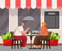 پیش‌نمایش فایل people-have-lunch-outdoor-9847888 از پک افراد در کافه