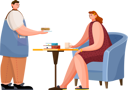 پیش‌نمایش فایل people-on-lunch-in-coffeehouse-9847877 از پک افراد در کافه