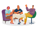 پیش‌نمایش فایل people-with-coffee-and-dessert-together-9847894 از پک افراد در کافه