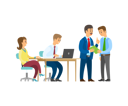 پیش‌نمایش فایل boss-discussing-business-idea-with-employee-9887159 از پک کسب و کار