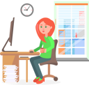 پیش‌نمایش فایل businesswoman-looking-at-computer-and-holding-cup-of-coffee-9887138 از پک کسب و کار